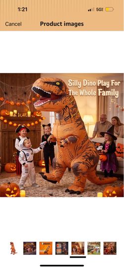 Inflatable-Rex costume