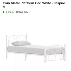 Twin Size White Bed Frame(s)