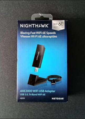 Netgear Nighthawk 6E USB 3.0 WiFi Adapter (Brand New)