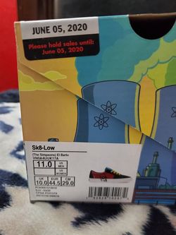 Vans Simpson Bart sk8 low size 11