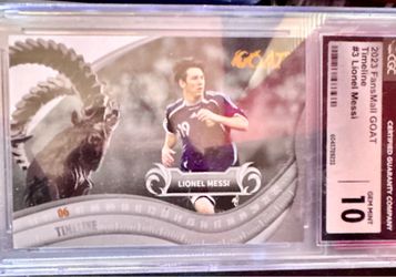 Lionel Messi 2023 FansMall Goat Timeline #3 CCG Gem Mint 10