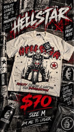 Hellstar Graphic T-Shirt Size Medium
