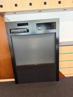 Vintage Mitsubishi rear-projection television