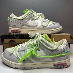 Nike Dunk Low Off-White Lot7 Of 50 Size 9m