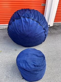 Blue Bean Bag Chair 