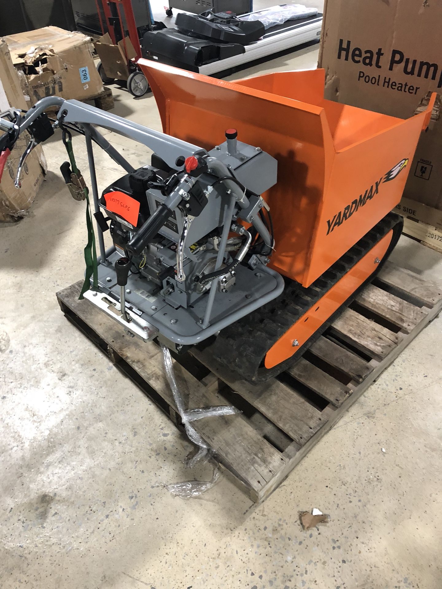 YARDMAX YD8105 Track Barrow with Hydraulic Assist, 1100 lb for Sale in