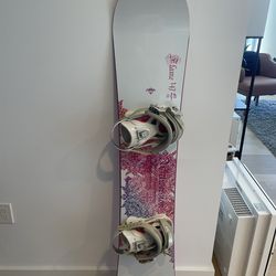 K2 Luna 147 cm Snowboard with Bindings – Excellent Condition (Never Used)