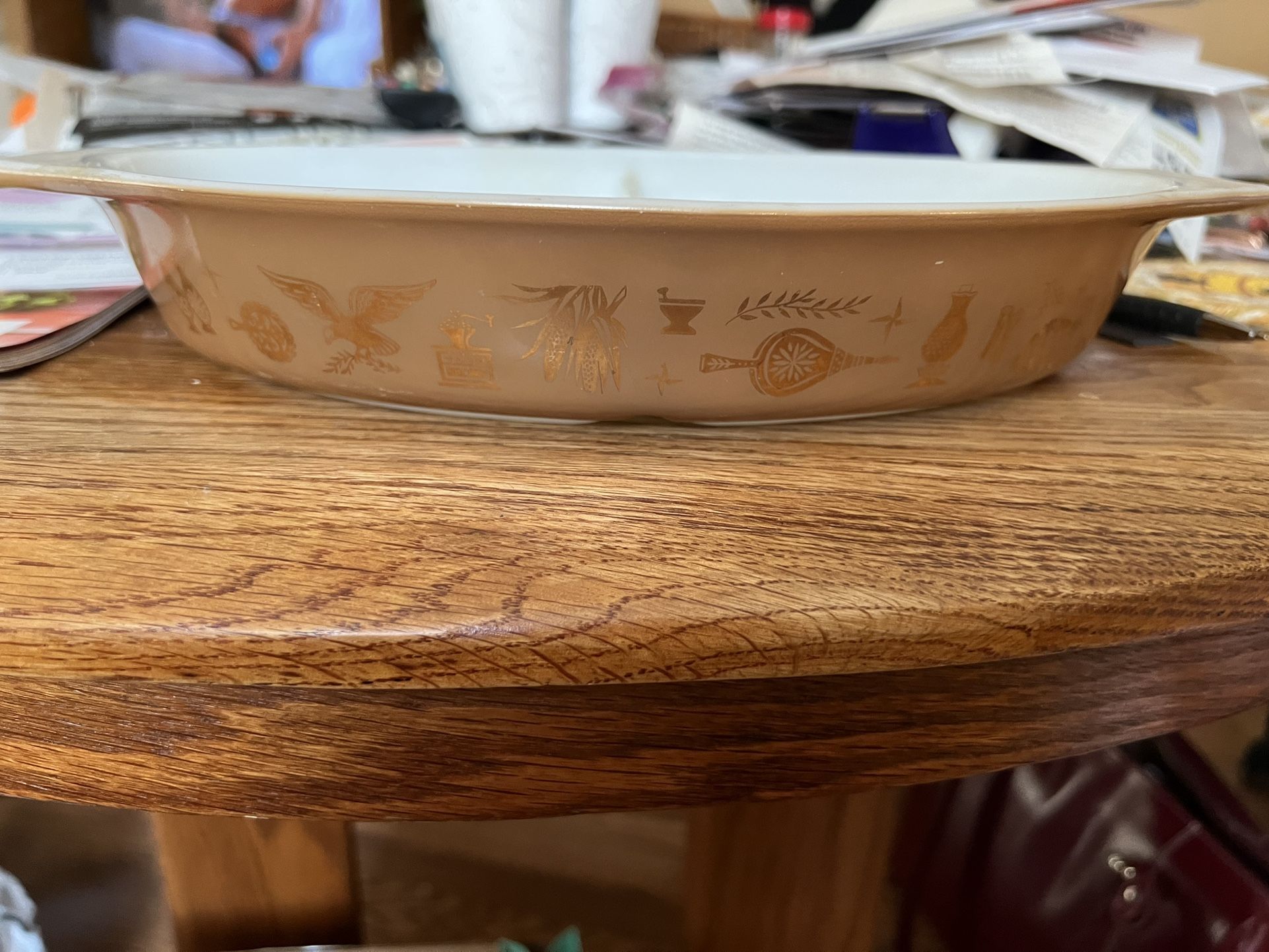 Vintage Pyrex Early American Divided Dish