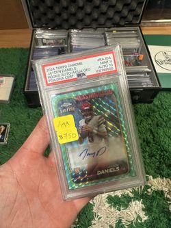 Commanders Jayden Daniel’s Auto /199 PSA 9/10