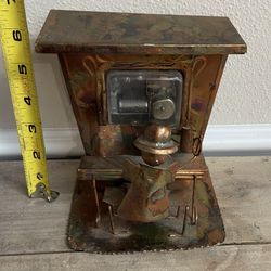 Wind Up Musical Saloon Piano Man WORKING just $15 xox