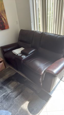 Leather Reclining Couch