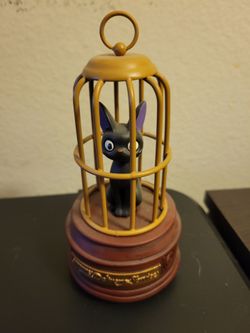 Kiki's Delivery Service Jiji Birdcage Figure Music Box