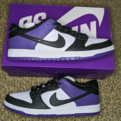 Nike SB Dunk Low Court Purple Size 10.5m