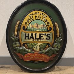 Pure Malt and Hops, Hail Ale” Wooden Sign