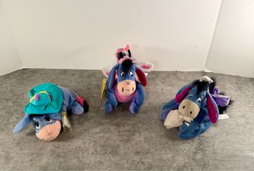Disney Eeyore Plush Bean Bag Toys Set of 3