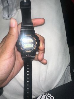 Black digital watch