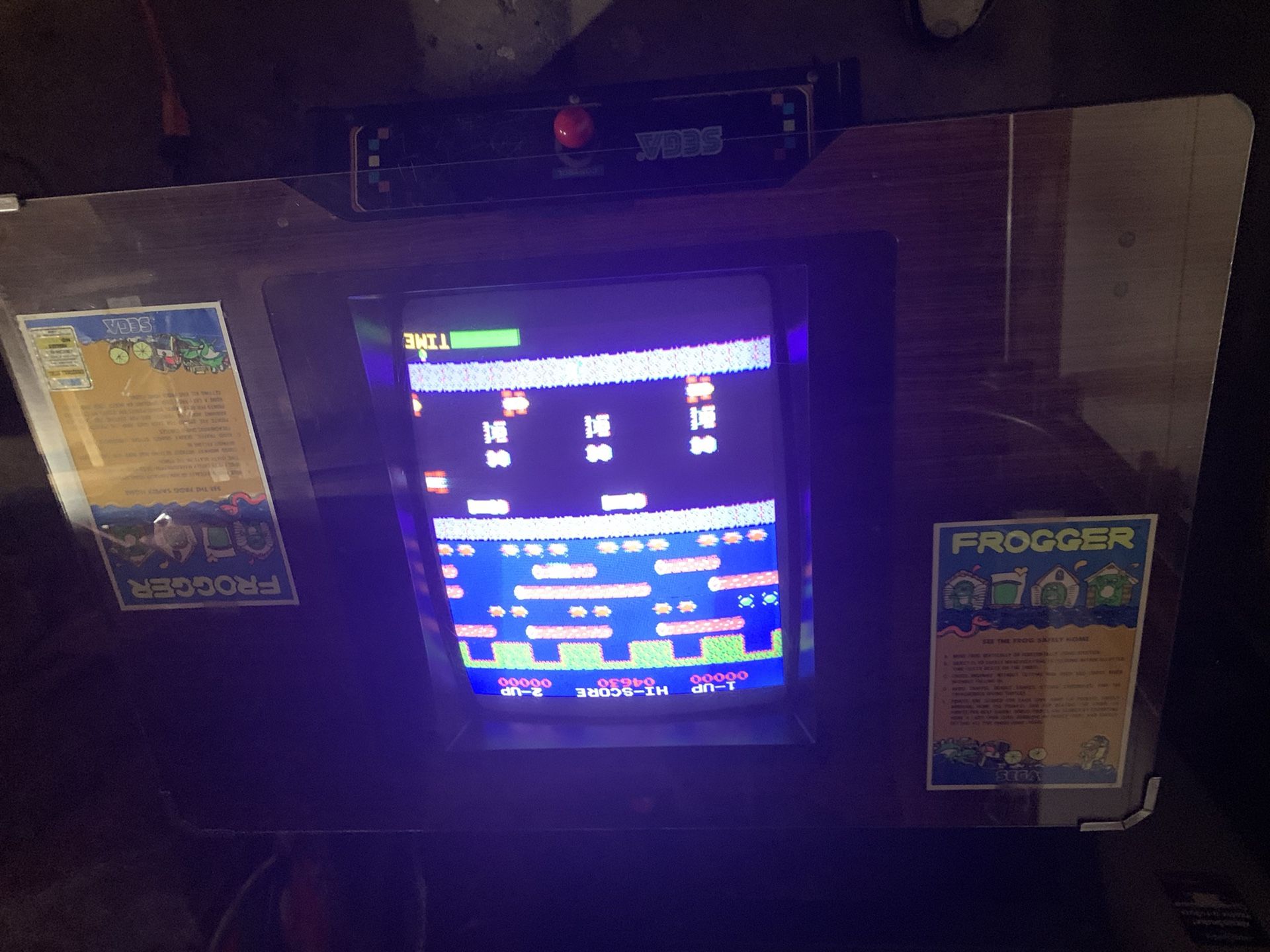 Sega Frogger Cocktail arcade