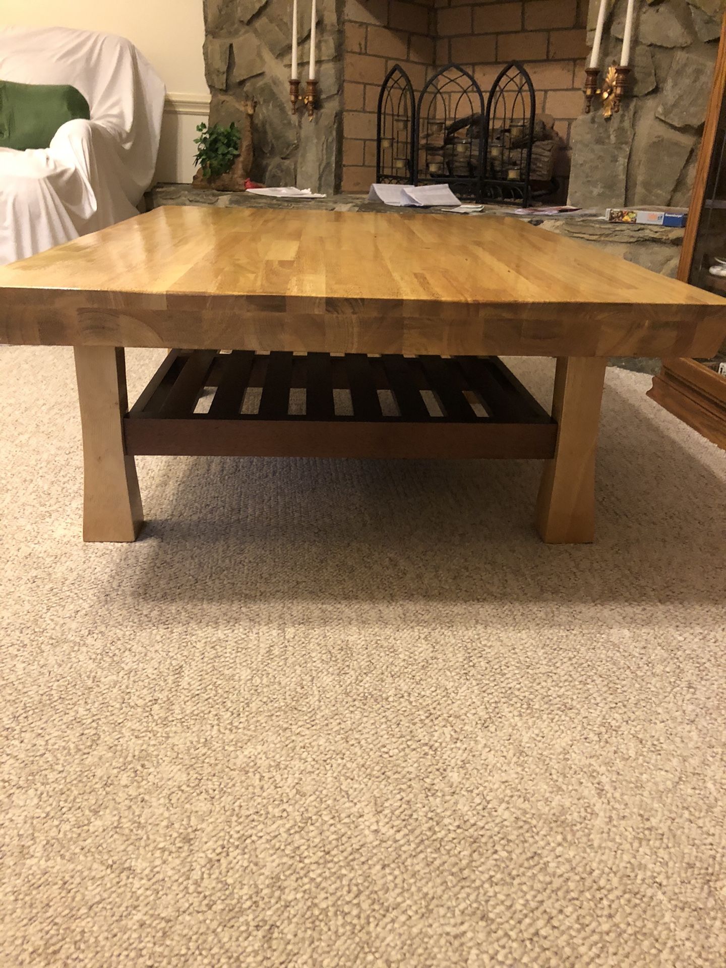 2 toned refinished coffee table (like new)