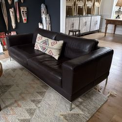 Brown Leather Sofás