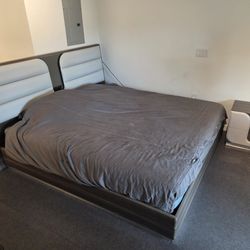 NEEDS TO GO! IKEA ÅNNELAND KING MATTRESS AND LED MIRROR BEDFRAME