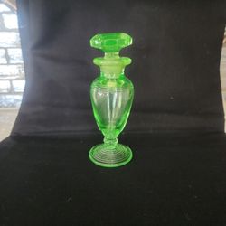 Vaseline Glass Perfume Bottle 