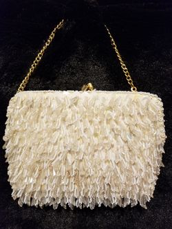 Vintage safeco beaded sequined evening bag