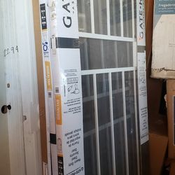 36x96 Security Door Left-hand And Right Hand, Whitev,black And Almond Color I