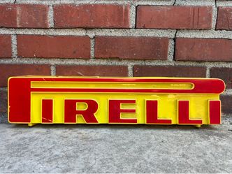 Antique Vintage Pirelli Tire plastic Display Old Man cave