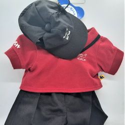 Build-a-Bear Workshop Red & Black Outfit ~ Teddy Size