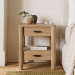 Hargrove 20" Open Cubby Nightstand, Dune (West Elm)