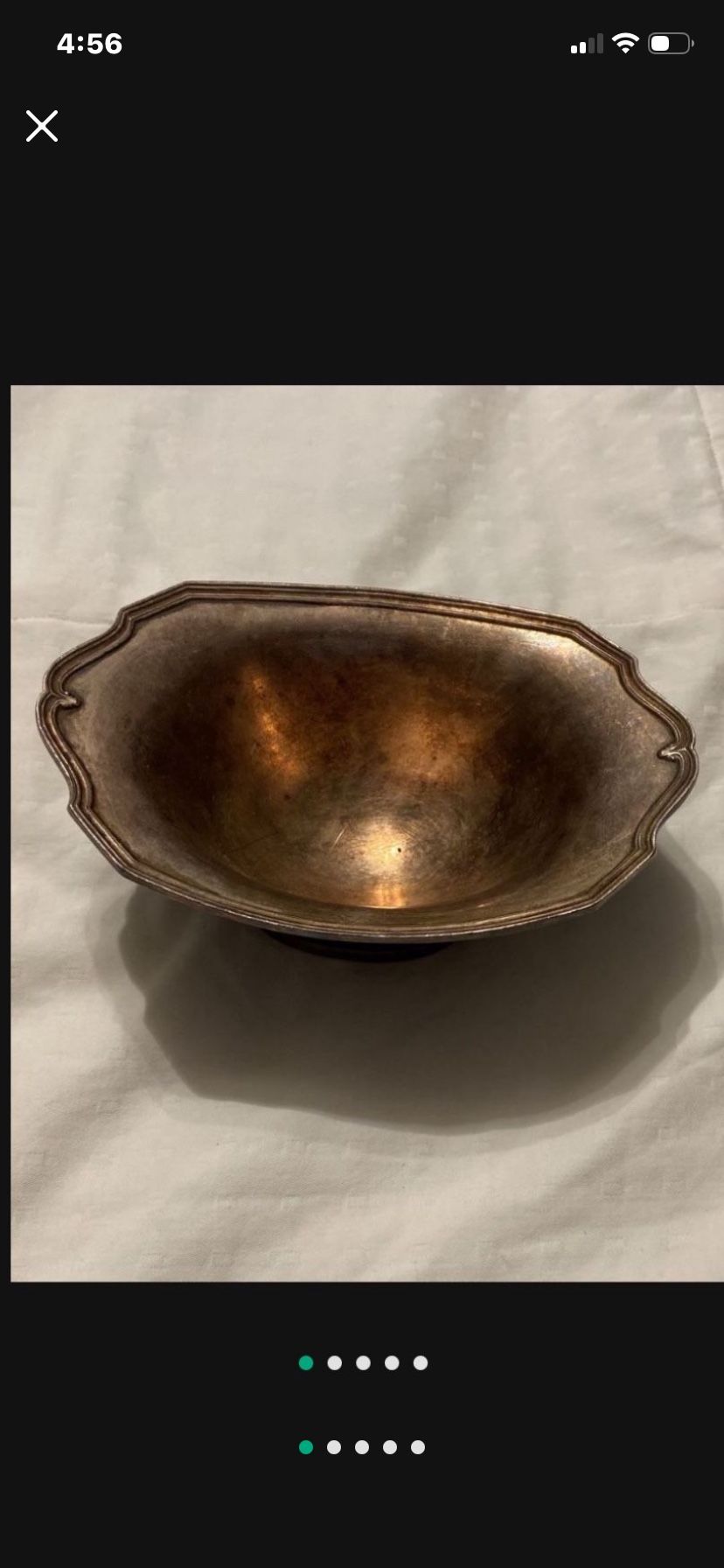 Vintage Silver Plated Serving Dish