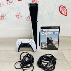 PlayStation 5 Slim - 1 TB Disc Version , Bonus 1 Game Madden 23 ( Used Very New )