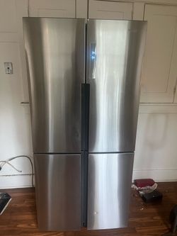 16.8 cu. ft. Counter Depth French Door Refrigerator in Stainless Steel