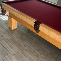 Regulation pool table