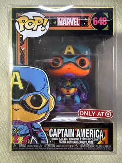 Marvel Captain America - Funko Pop #648 Target Exclusive Blacklight SELL/TRADE