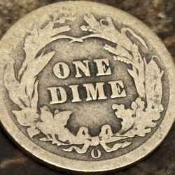 One Dime 1907 , Antique Coin USA 