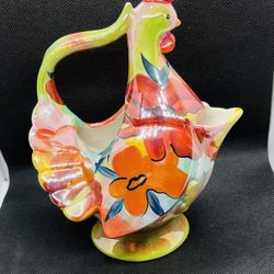 Vibrant Colorful Iridescent Pitcher 