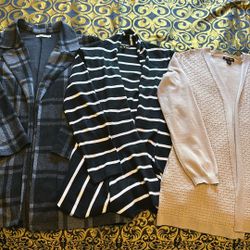 3 Womens Sweater Jackets All For $10  