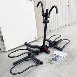 $99 (New in box) Heavy Duty 2-Bike Rack, Wobble Free Tilting Electric Bicycle Carrier 160lbs Capacity, 2” Hitch