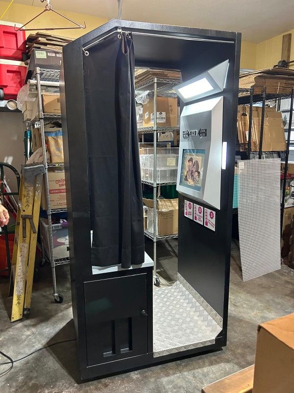 Professional Photo Booth with Touch Screen and Sublimation Printer - Accepts $1 Bills