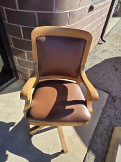 Oak Office Chair
