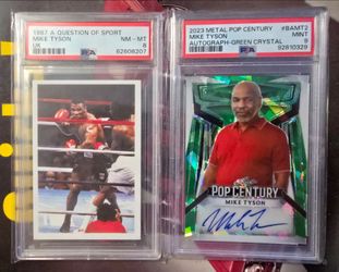 Rare Mike Tyson Graded Pair – Rookie & Autograph Slabs