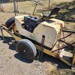 Gas Paving Roller And Trailer 