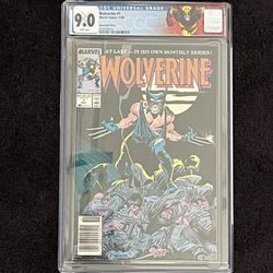 Wolverine #1 9.0 (Newstand 1988) Special Wolverine CGC label!!!