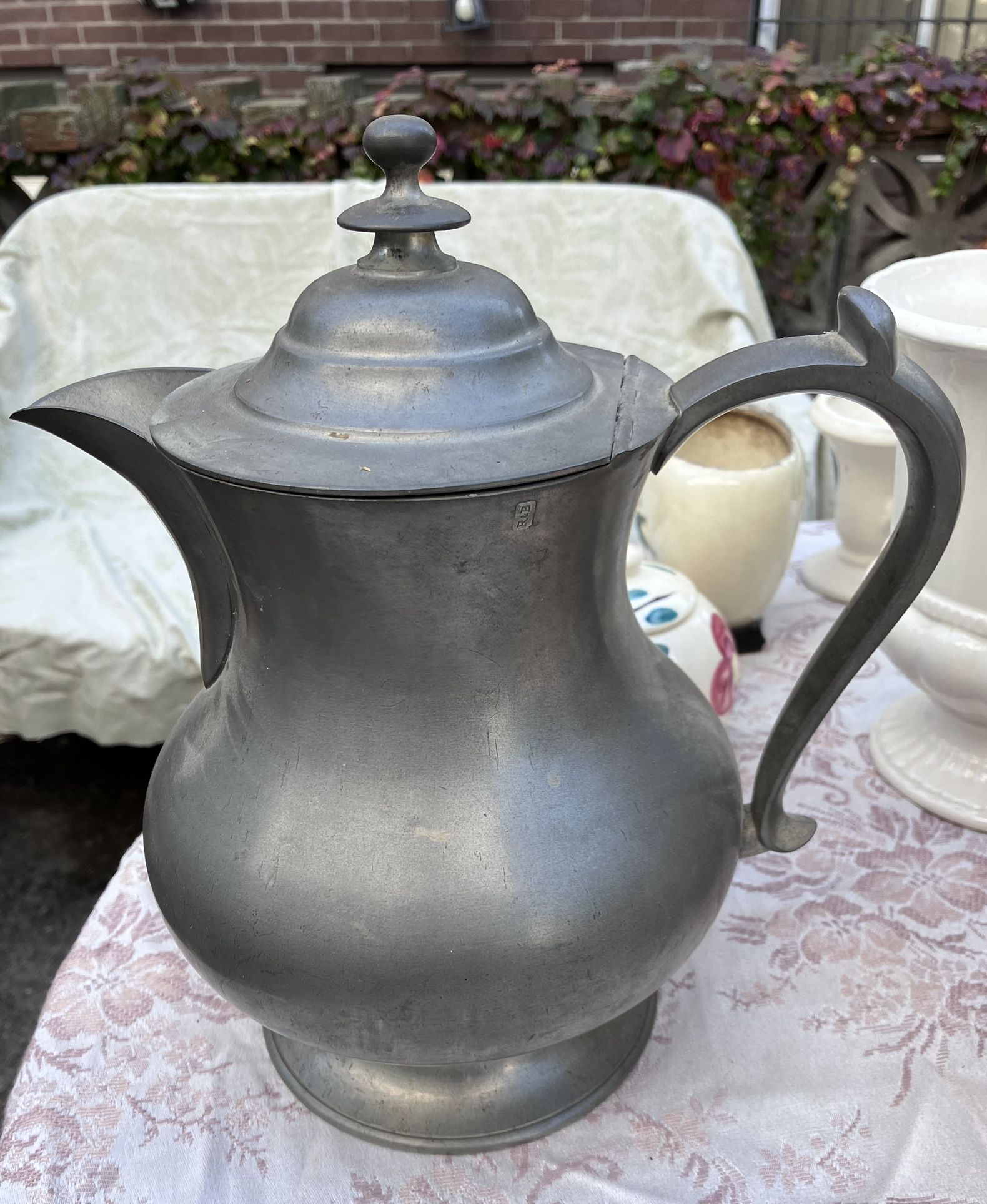 Vintage Pewter Pitcher