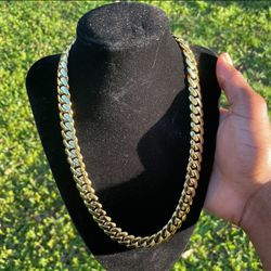 Miami Cuban Link Necklace Gold Plated Chain Necklace | 12mm 