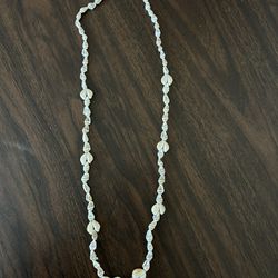 Hawaiian Cowrie Lei & Mini Conch Seashell Necklace 34 Inches