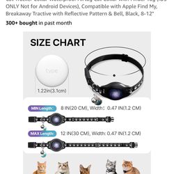 Collar Waterproof Airtag Cat Collar with Finder Tag (iOS ONLY Not for Android Devices), Compatible with Apple Find My, Breakaway Tractive with Reflect