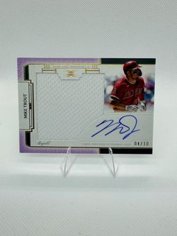 🔥⚾ Mike Trout 2024 Topps Definitive Auto Relic Purple /10 #ARC-MT