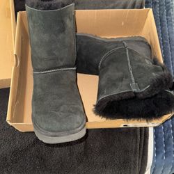 W Bailey Blow Black Ugg Boots